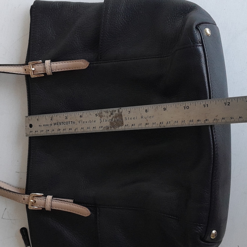 Michael Kors Jet Set Tote BLACK pebbled leather - Picture 4 of 9